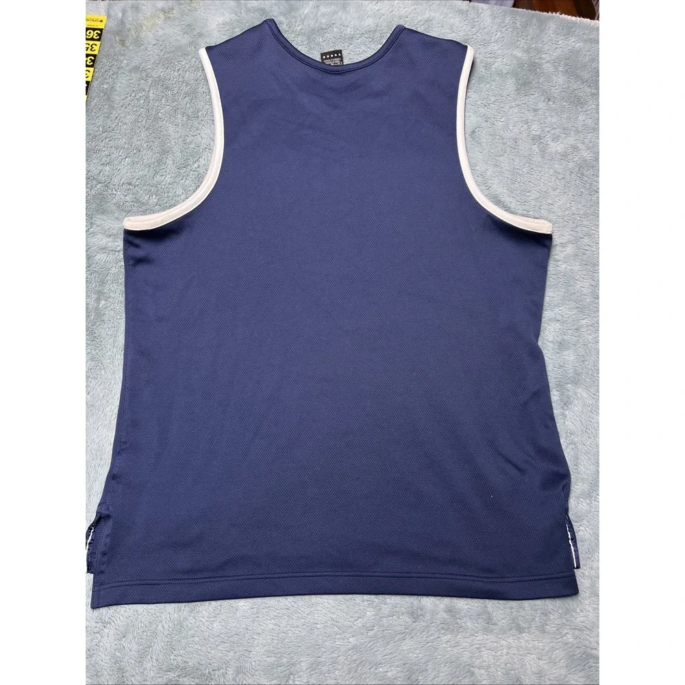 Vintage Nike Basketball Tank Men's XL Y2K 90's Casual Sports Logo Blue White‎